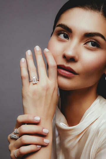 Emerald Cut Moissanite Engagement Rings: The 2025 Guide to Art Deco Elegance
