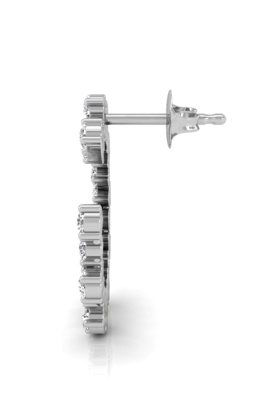 Round Cut Diamond Moissanite Circle Earrings for Women