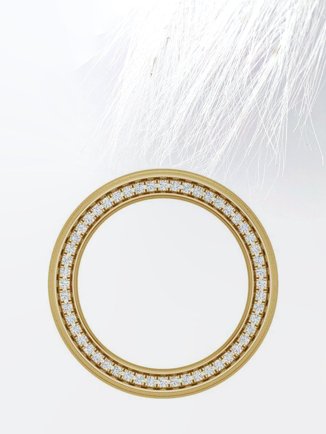 3MM Moissanite Eternity Men's Wedding Band