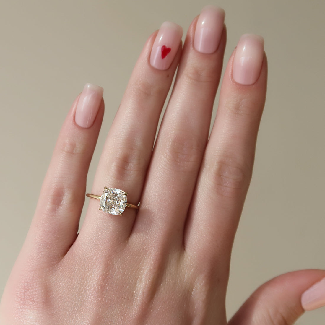 2.0 - 4.0 CT Cushion Cut CVD Diamond Hidden Halo Engagement Ring