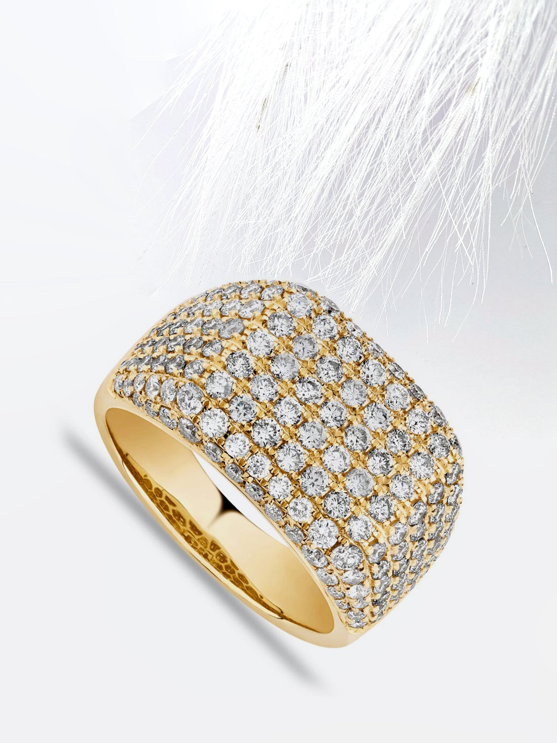 4.5MM Moissanite Diamond Men's Wedding Band In Yellow Gold