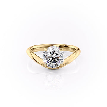 1.50CT-2.50CT Round Cut Moissanite Diamond Unique Engagement Ring