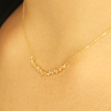 0.27 ctw Cluster Diamond Necklace for Women