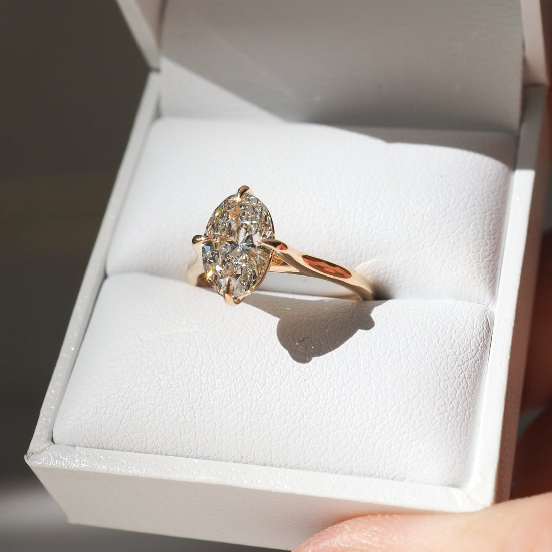 1.50- 3.50 CT Oval  CVD Diamond Solitaire Engagement Ring