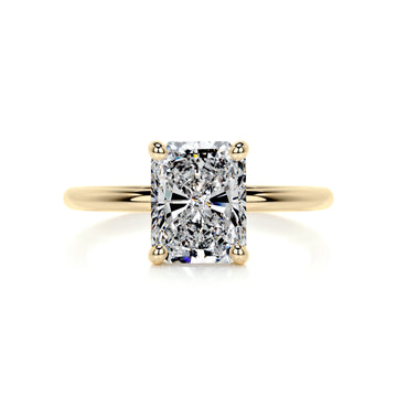 2.01 ct Radiant Cut Moissanite Solitaire Engagement Ring
