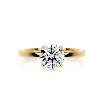 1.72 Carat Round Solitaire Four Prong Moissanite Engagement Ring