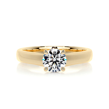 1.5 Carat Round Solitaire Moissanite Engagement Ring