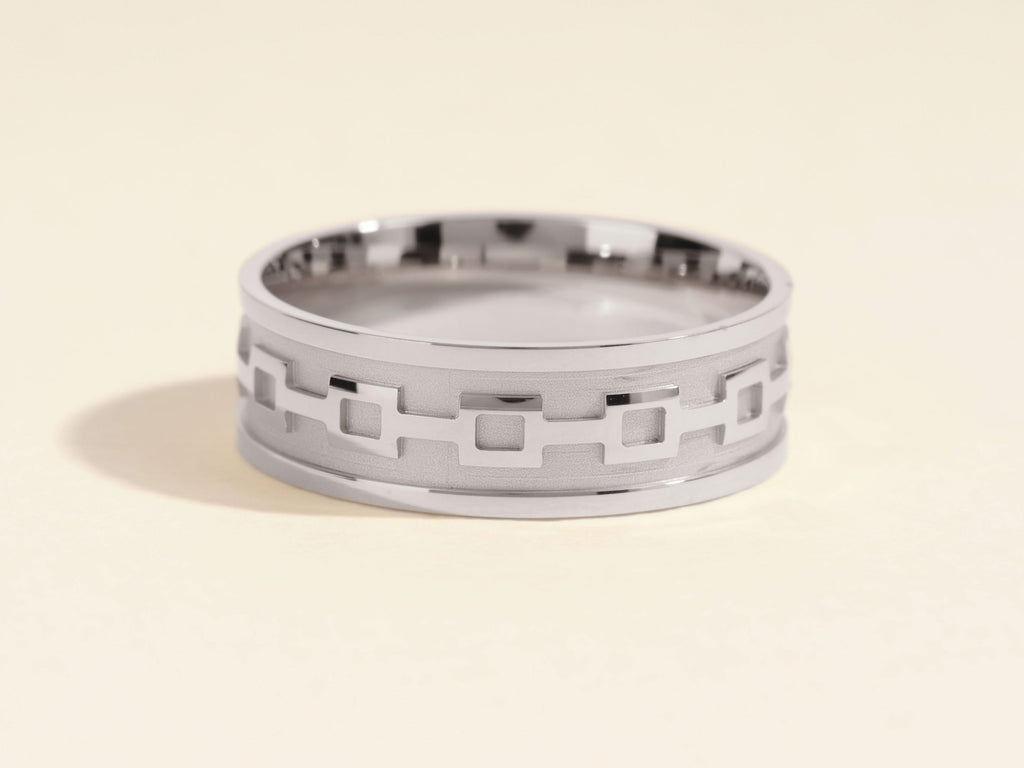 7.0mm Men's Wedding Band Celtic Pattern