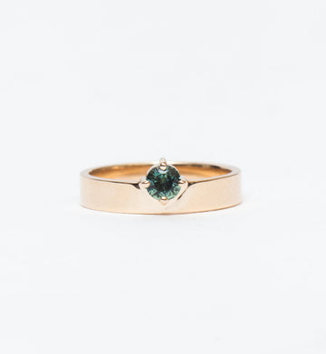 0.25CT-0.75CT Round Gradient Sapphire Monolith Engagement Ring