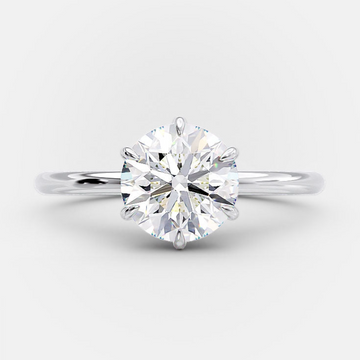 1.50ct Round Brilliant Cut Moissanite Solitaire Engagement Ring