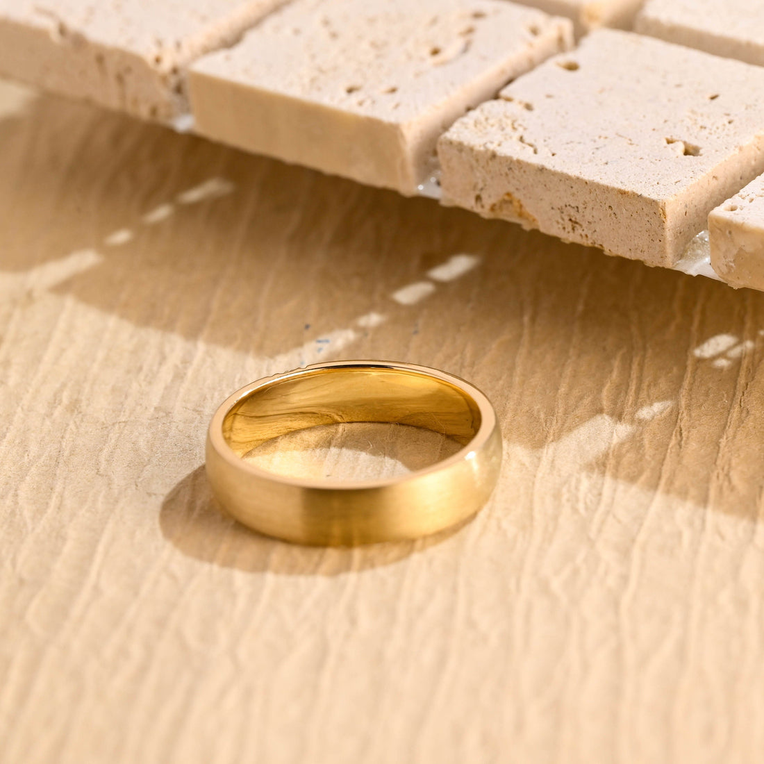 0.15CT Round Cut Lab Grown Men's Wedding Band in Solid Gold