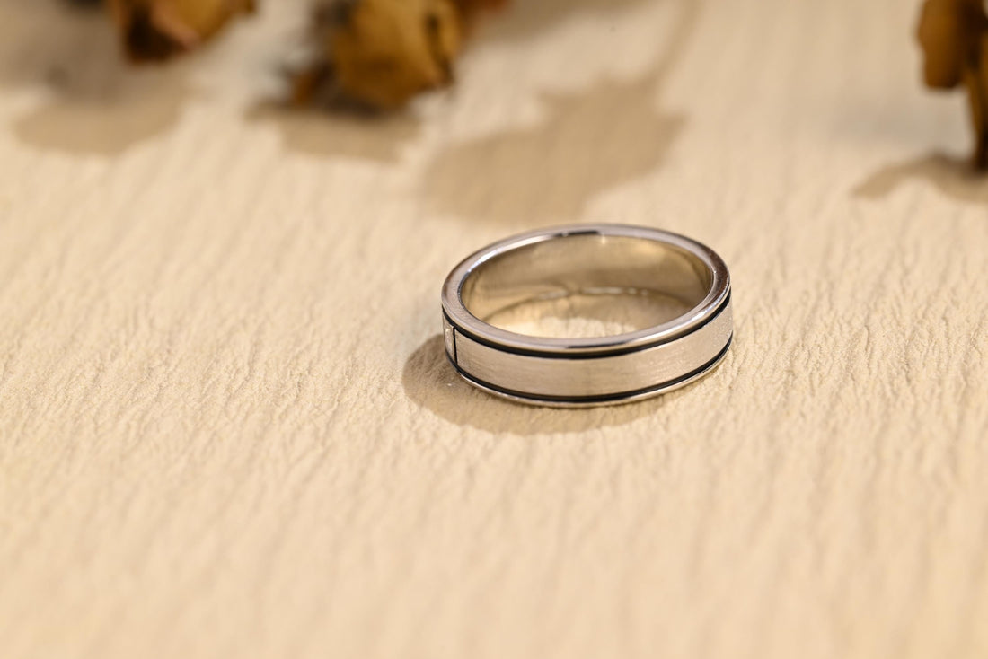 0.02CT Princess Cut Lab Grown Unique Men's Wedding Band