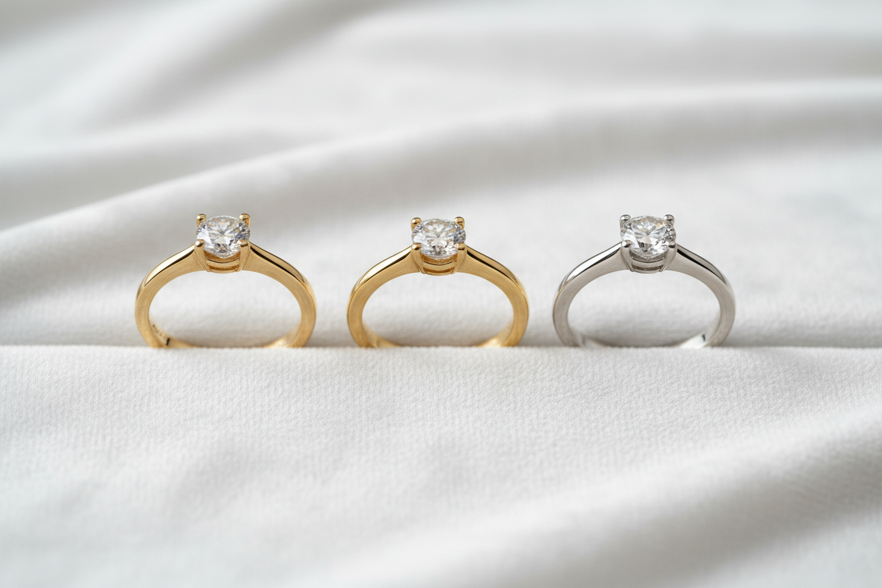 14k vs 18k Gold vs Platinum | Engagement Ring Metal Guide | Moisora ...