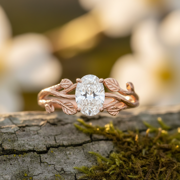 Woodland Romance: Why Oval Twig Moissanite Rings Are Taking Over Pinterest