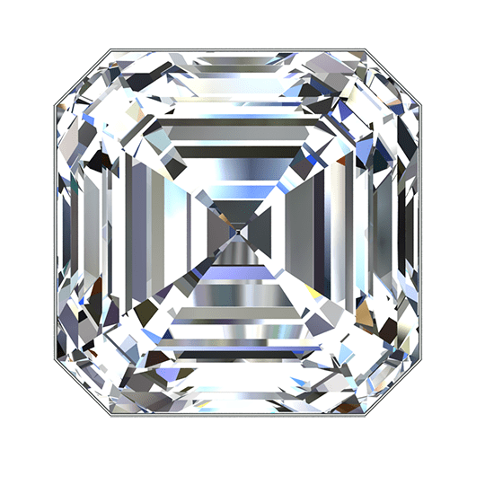 Asscher Moissanite Rings