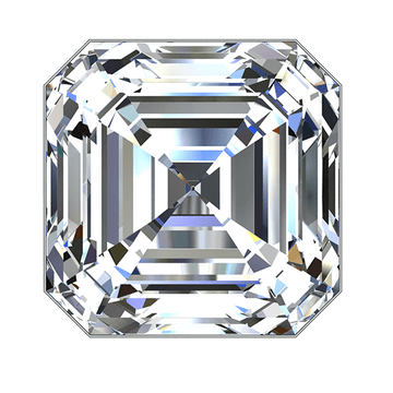 Asscher Moissanite Rings