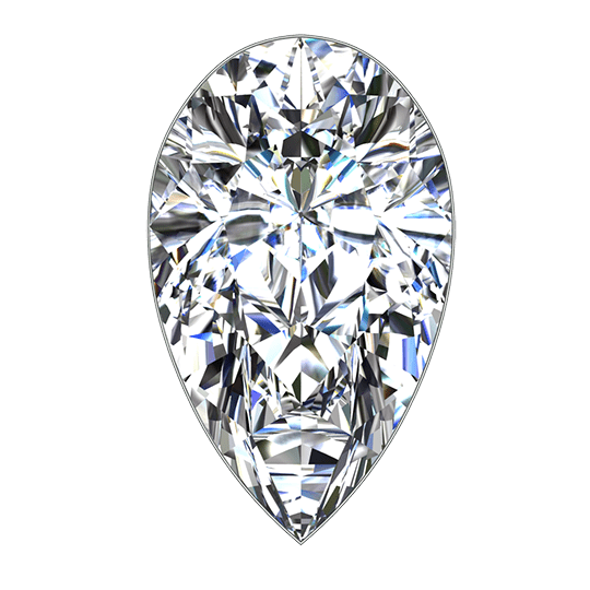 Pear Moissanite Rings