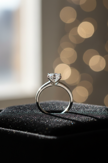 Cantilever Engagement Rings