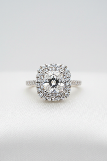 Double Halo Engagement Rings