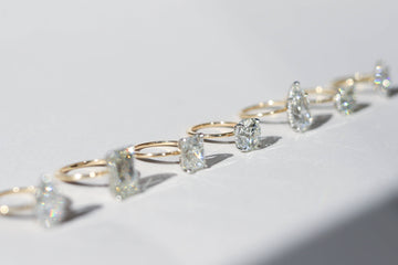 All Moissanite Engagement Rings