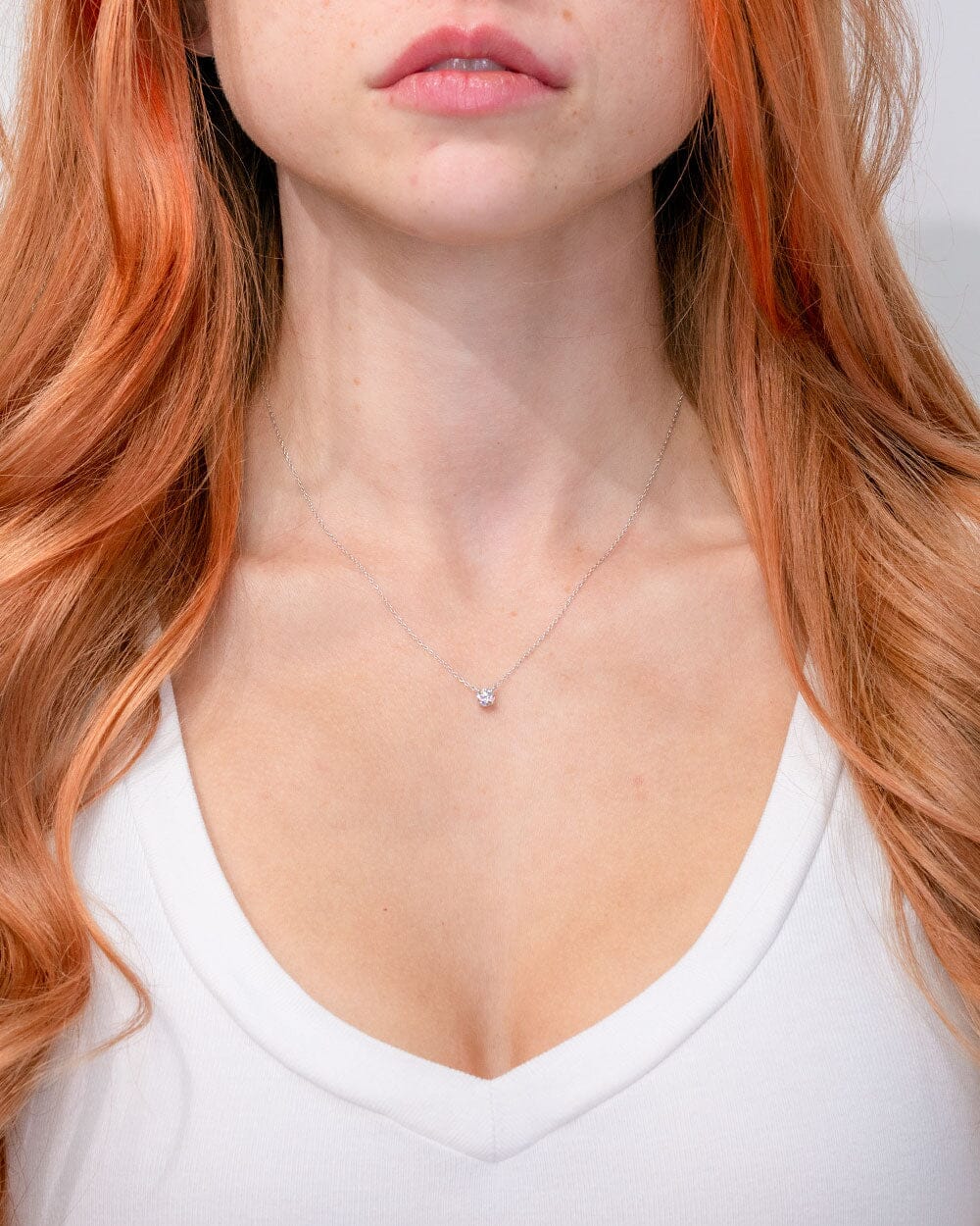 0.32ct D-VVS2 Round Lab Diamond Pendant