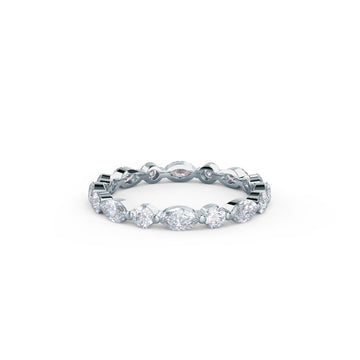 Marquise & Round DE-VS1 Lab Grown Diamond Eternity Band