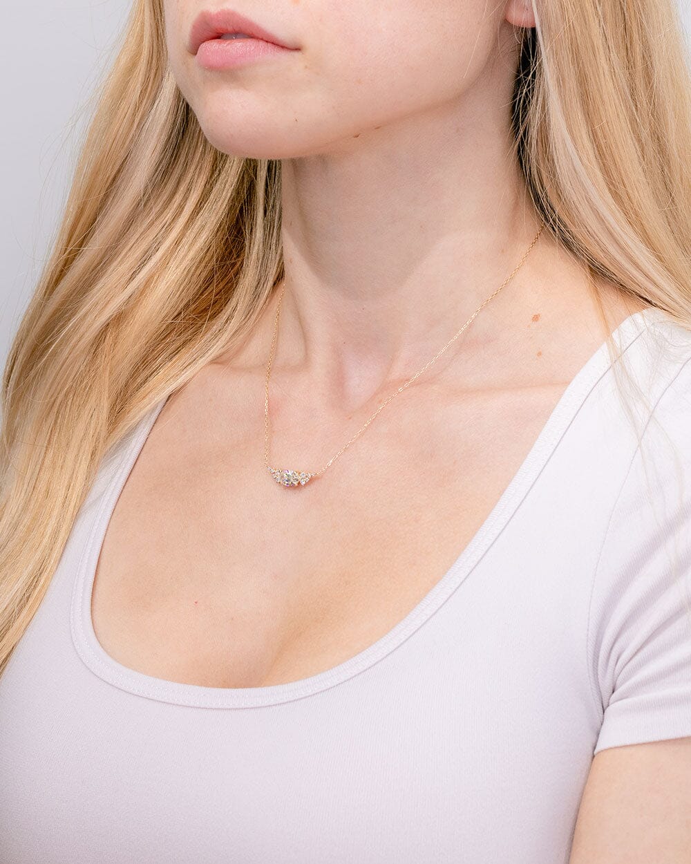 1.05ct E-VS1 Oval Lab Diamond Nova Necklace