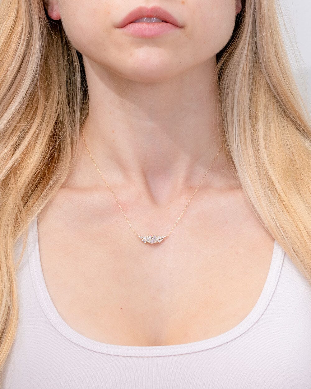 1.05ct E-VS1 Oval Lab Diamond Nova Necklace