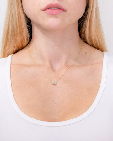 1.06ct E-VS1 Radiant Lab Diamond Pendant