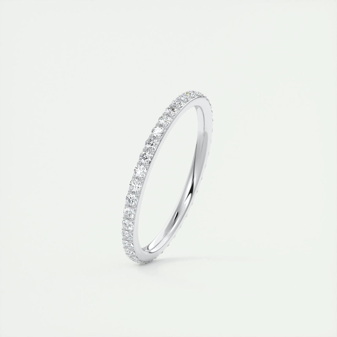 0.37 CT Round Full Eternity CVD EF/VVS Diamond Wedding Band