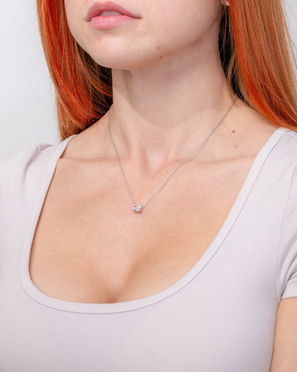 1.13ct D-VS1 Radiant Lab Diamond Pendant White Gold