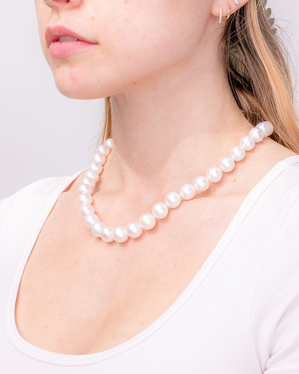 11mm Pink Cream Pearl Necklace