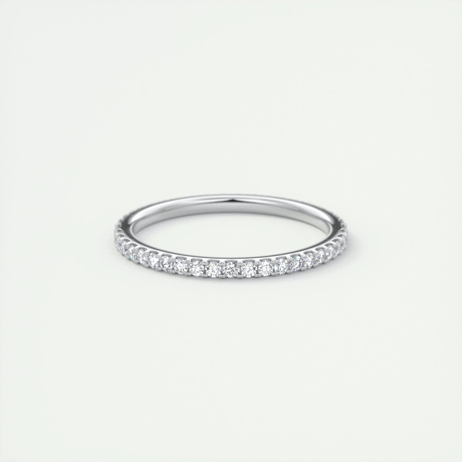 0.36 CT Round Full Eternity CVD EF/VVS Diamond Wedding Band