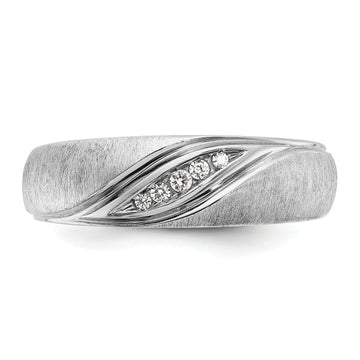 5.5mm Round Cut Lab Grown Channel Set Men's Wedding Band
