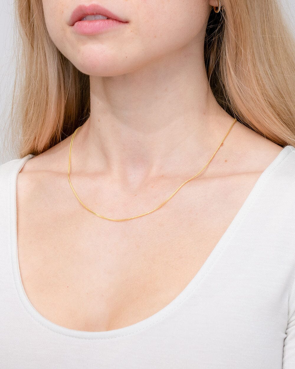 14k Yellow Gold Wheat Chain