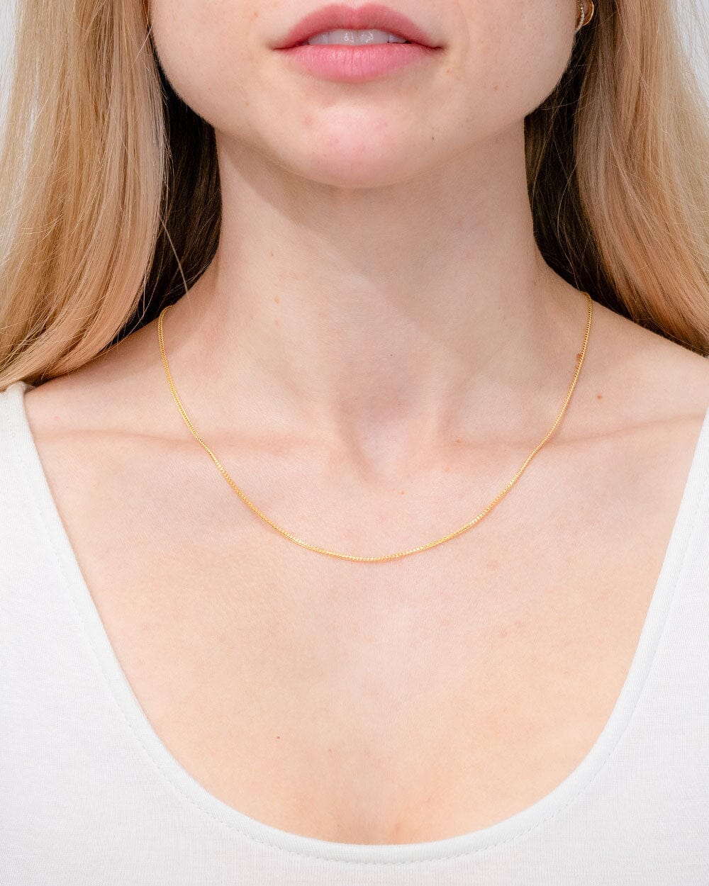 14k Yellow Gold Wheat Chain