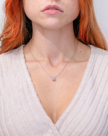1.70ct D-VS1 Round Lab Diamond Pendant