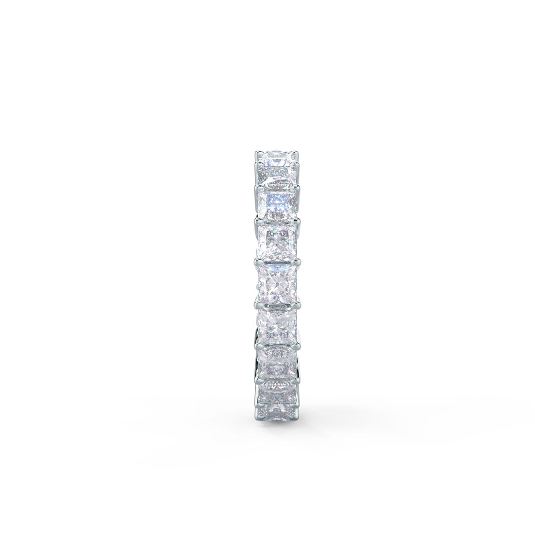 Princess Cut DE-VS1 Lab Grown Diamond Full Eternity Wedding Band