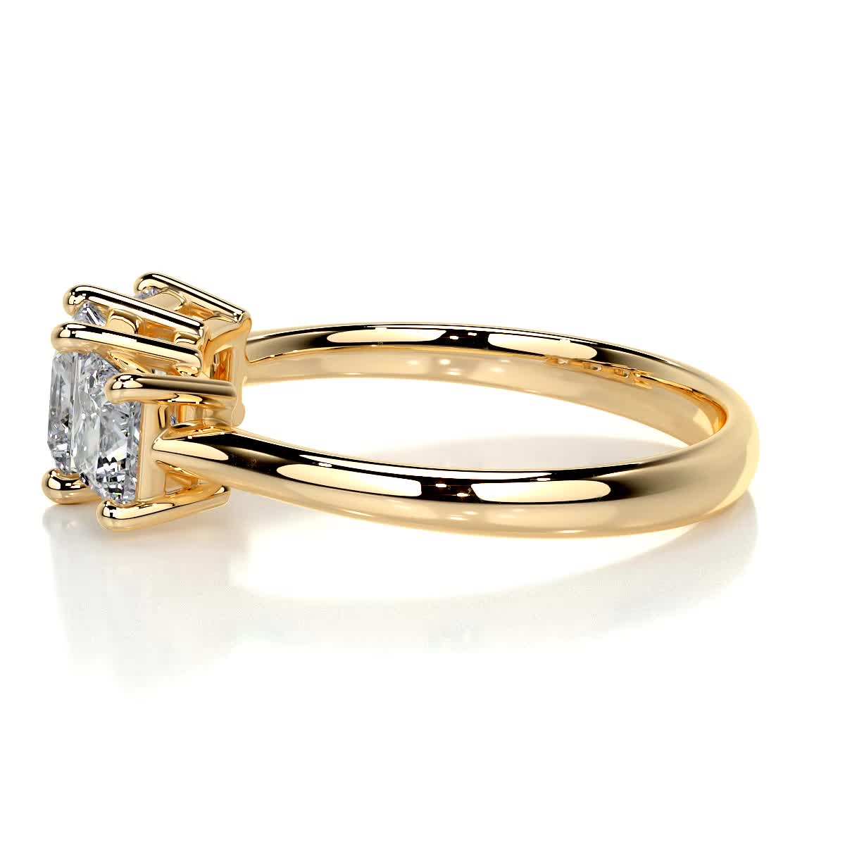3-stone-princess-cut-ring-side-profile-gold-mercado