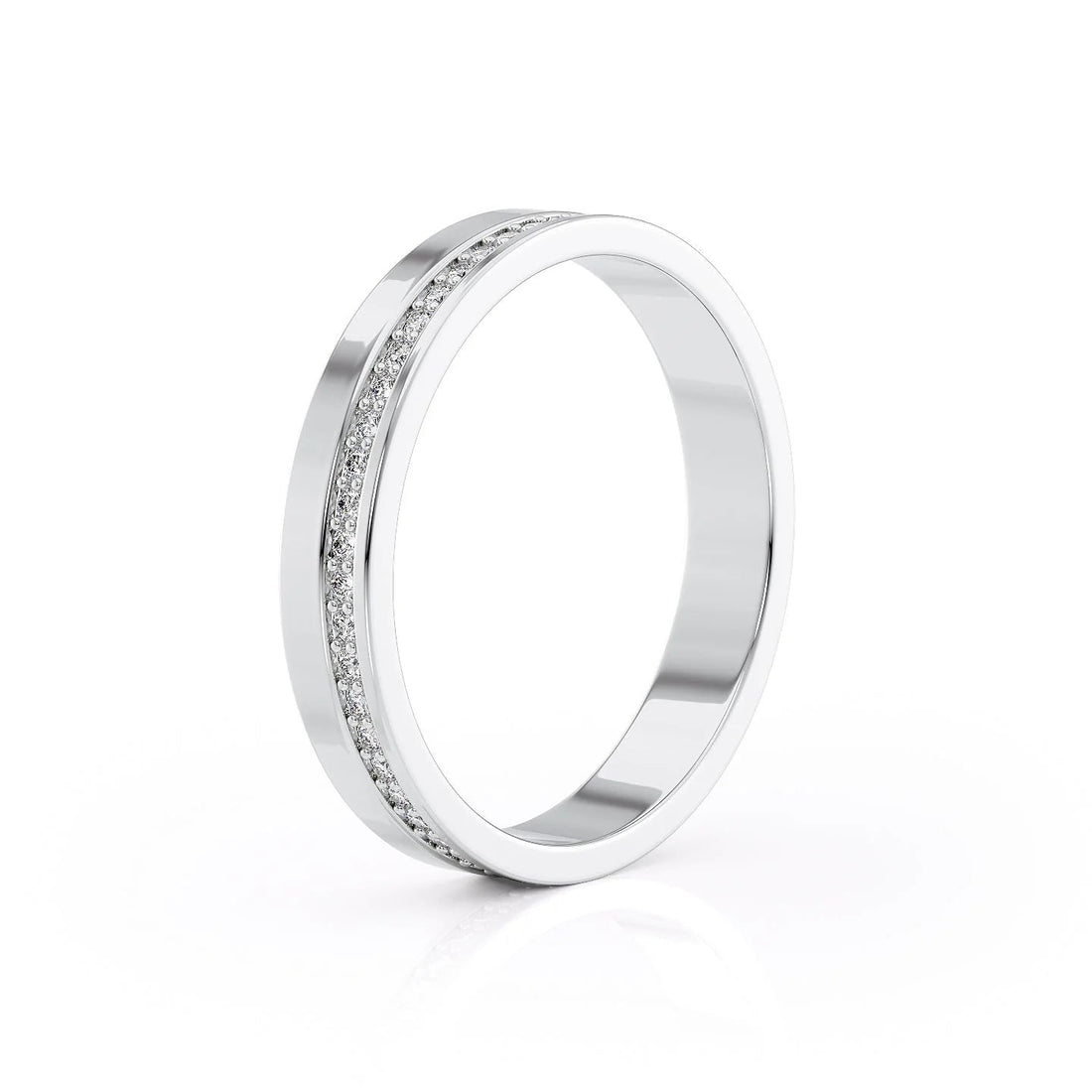 0.3ct Round Cut Moissanite Men's Wedding Band