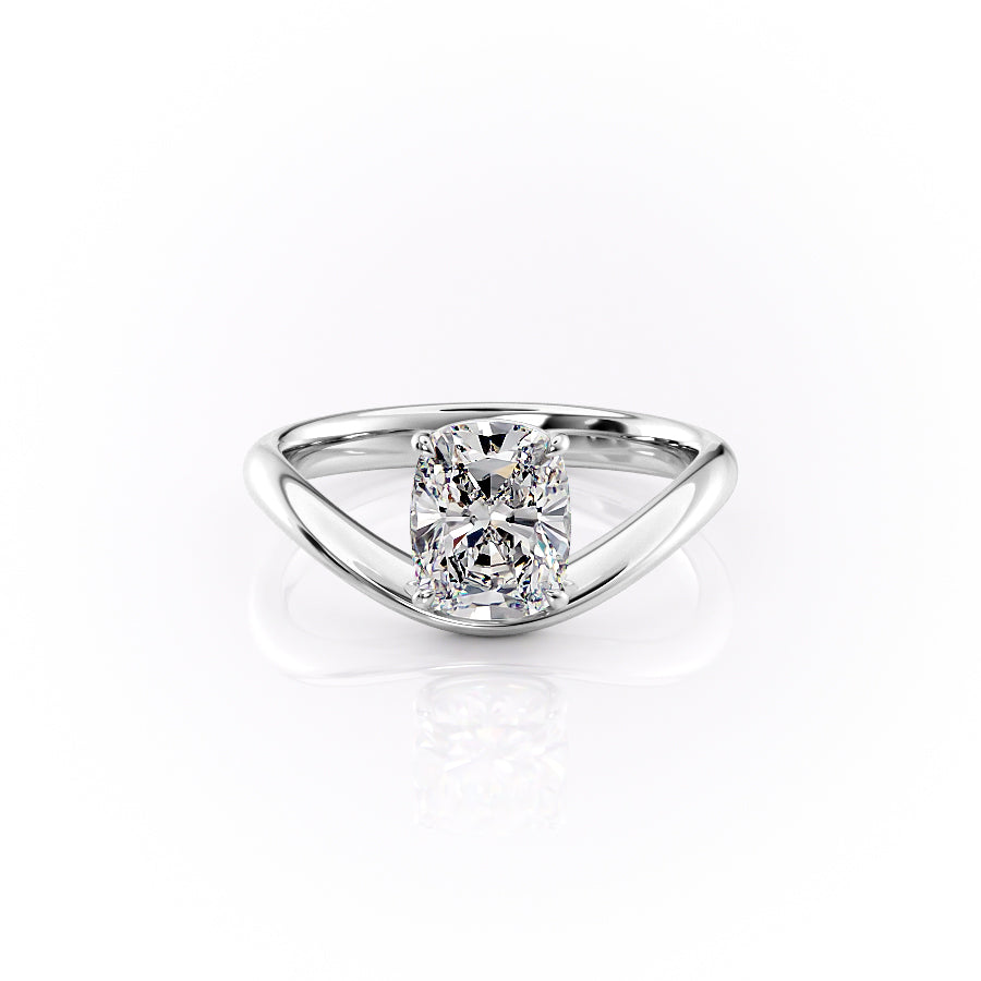 1.50CT-2.50CT Elongated Cushion Cut Diamond Unique Engagement Ring