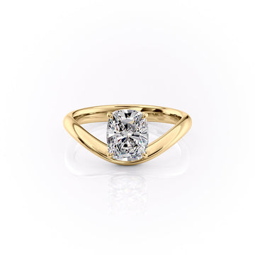 1.50CT-2.50CT Elongated Cushion Cut Diamond Unique Engagement Ring