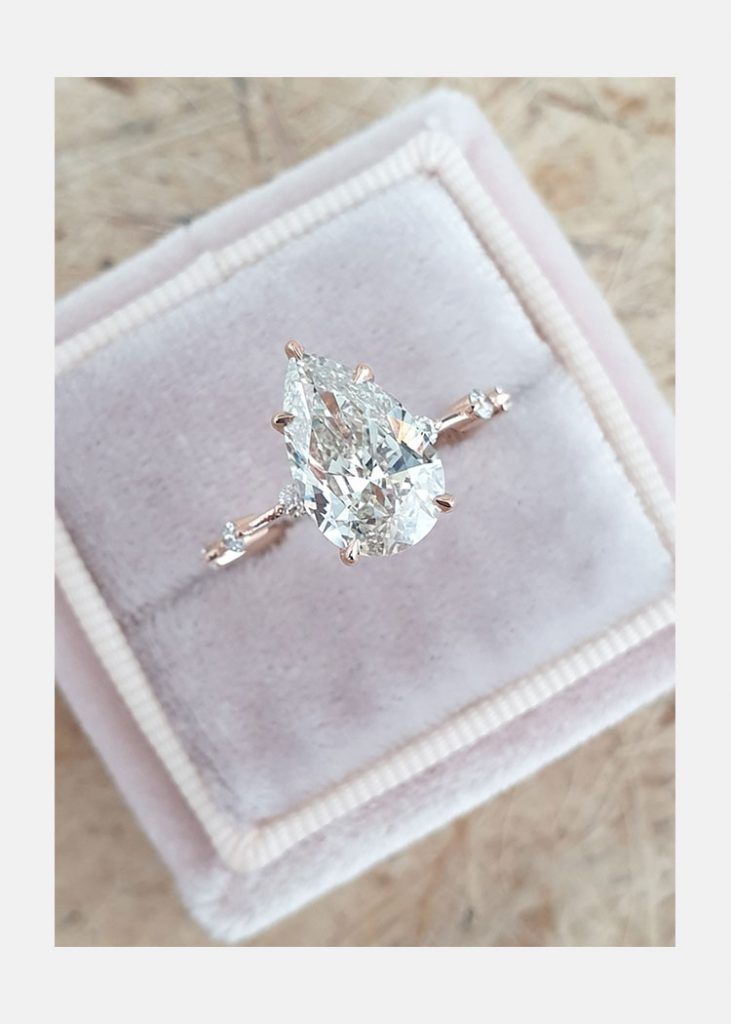 The Perfect Teardrop: 2.50 Carat Pear Moissanite Solitaire