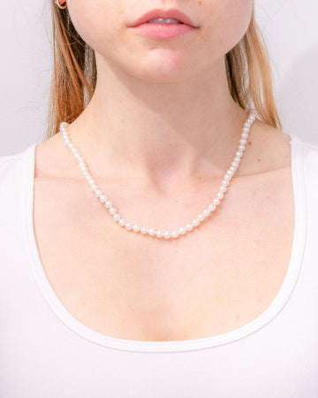 5mm White Pearl Necklace