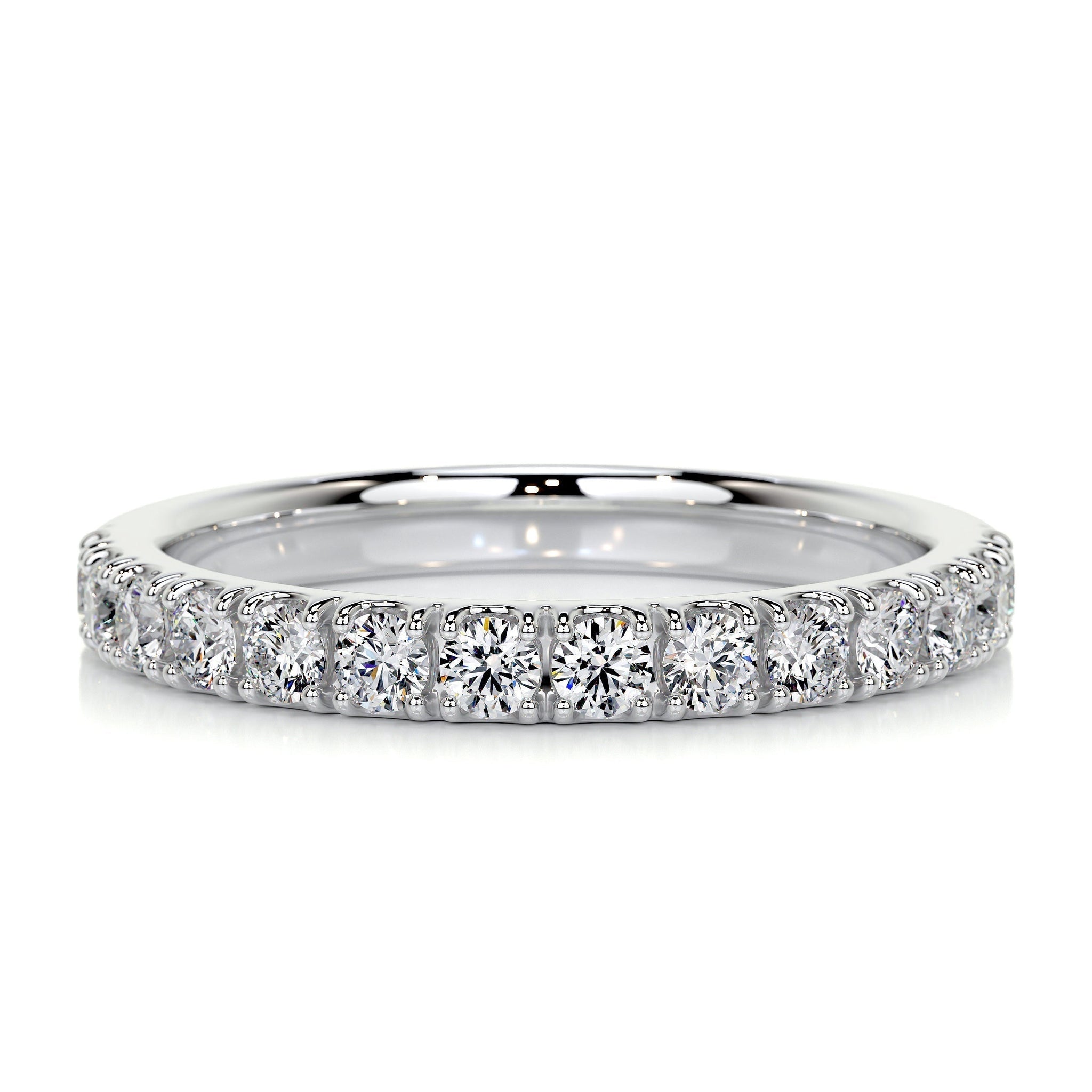 0.5 CT Round Half Eternity CVD EF/VVS Diamond Wedding Band