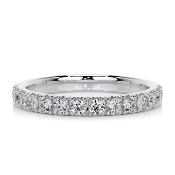 0.5 CT Round Half Eternity CVD EF/VVS Diamond Wedding Band