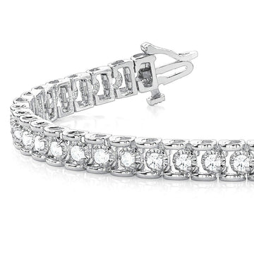 2.0 ctw Round Diamond Tennis Bracelet Four Prong Set for Women