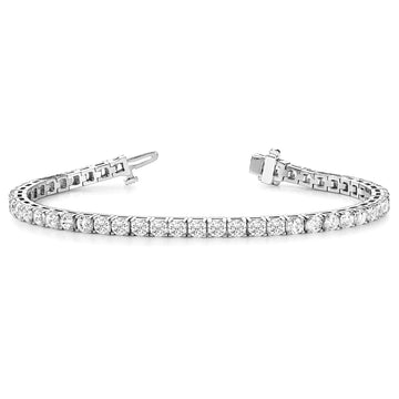 7.75 ctw Round Diamond Tennis Bracelet Four Prong Set for Women