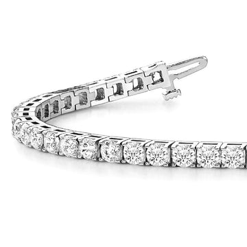 7.75 ctw Round Diamond Tennis Bracelet Four Prong Set for Women