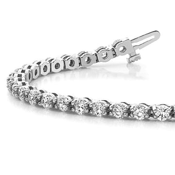 4.00 ctw Round Diamond Tennis Bracelet Four Prong Set for Women